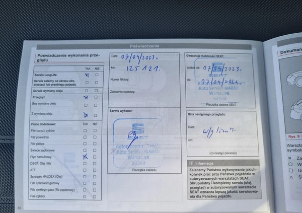 Seat Leon cena 55000 przebieg: 131900, rok produkcji 2015 z Warszawa małe 277
